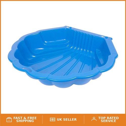 Shell clam shaped blue sandpit - shell,