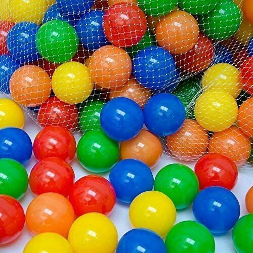 Children play balls plastic - play,