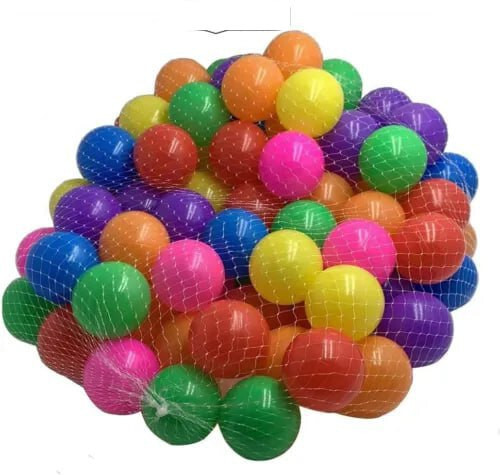 100 soft plastic - x, balls