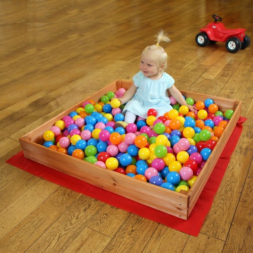 Wooden sand pit box - sand,